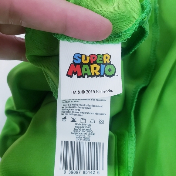 NWT Yoshi Halloween Costume Super Mario Nintendo Youth Large - Picture 6 of 9
